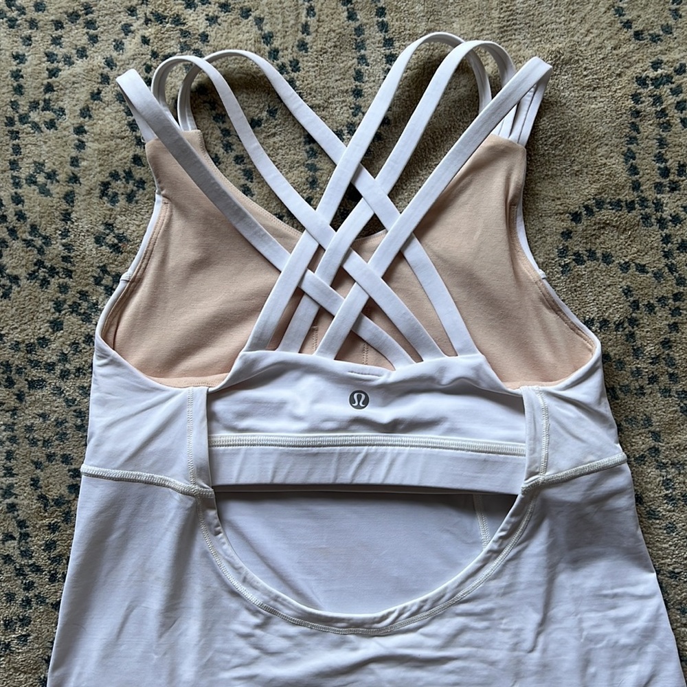 Lululemon Built In Bra Crossback Tank